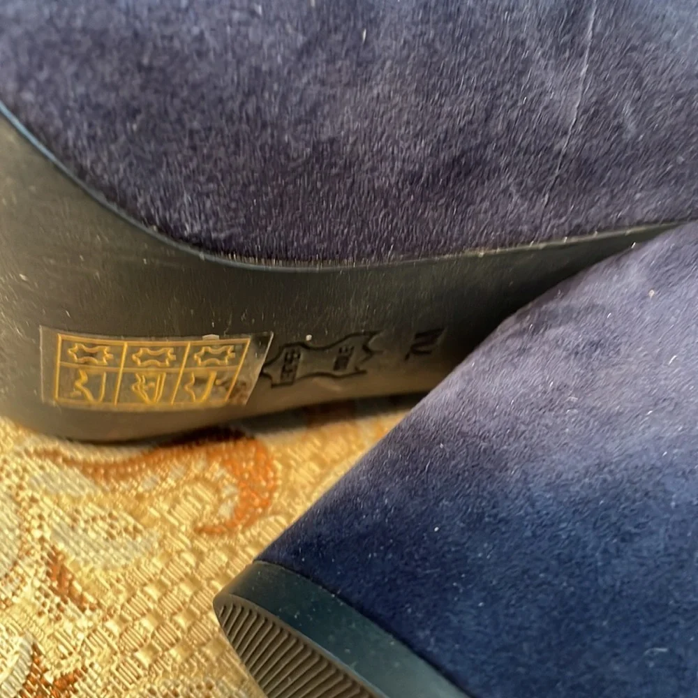 Tory Burch Shoes Blue Suede, Mod Stlye